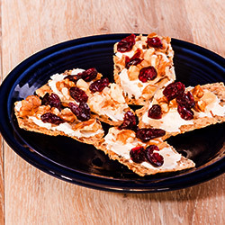 Cream cheese, Walnuts & Craisins