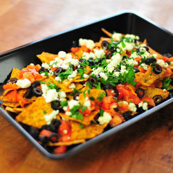 Mediterranean Topping Nachos